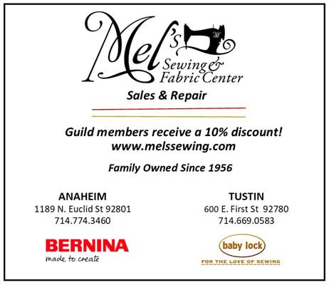 Mel's Sewing & Fabric Center  Anaheim & Tustin, California